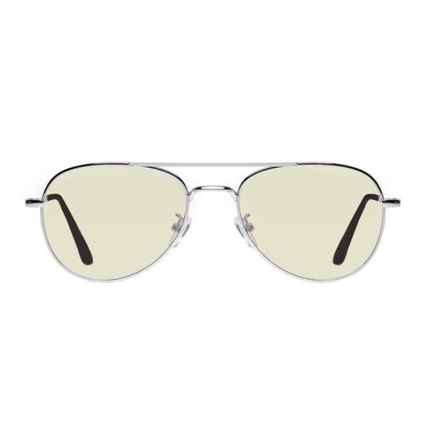 Okulary Aviatpr Silver DayShield z filtrem światła niebieskiego