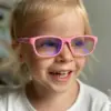 różowe oprawki okularów dla dziewczynki - Okulary z filtrem światła niebieskiego