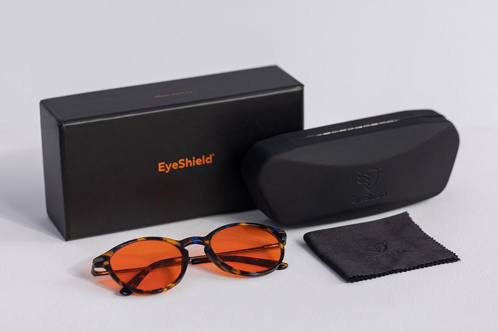 Okulary blokujące światło niebieskie z etui - NightShield