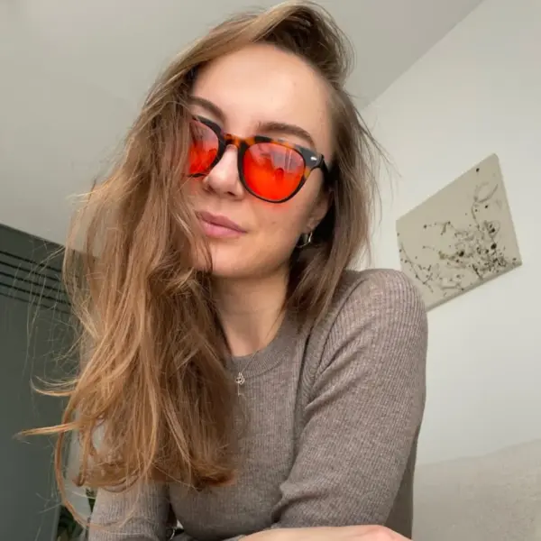 Okulary blokujące światło niebieskie z ciemnymi oprawkami Venom Leopard NightShield