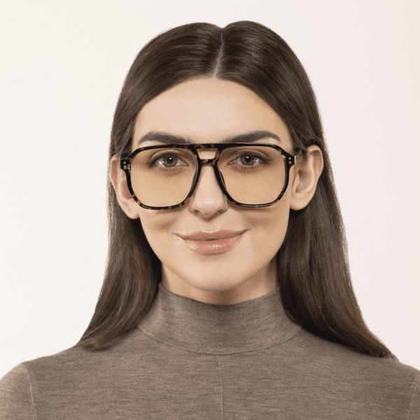 Okulary Fomo DayShield leopard dla kobiet