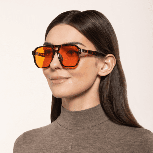 Okulary Fomo NightShield Leopard z cętkowanymi oprawkami