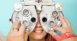 badanie wzroku u optyka