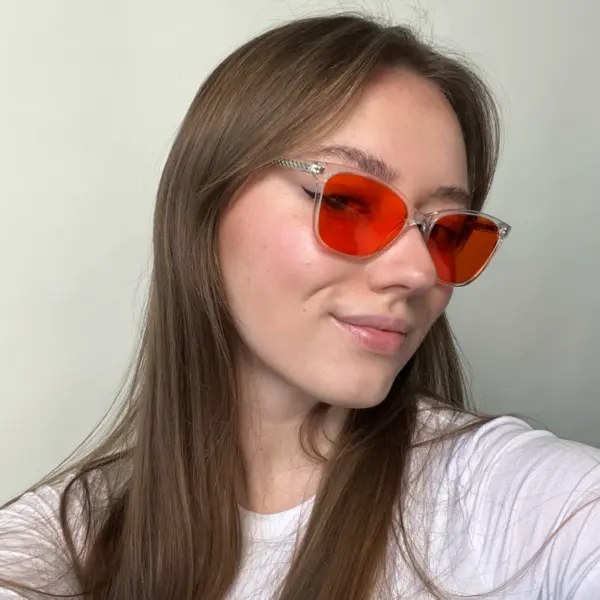 eleganckie transparentne oprawki okularów blokujących światło niebieskie