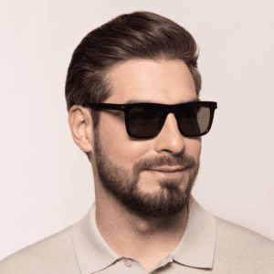 Okulary słoneczne dla mężczyzn Vintage Black SunShield