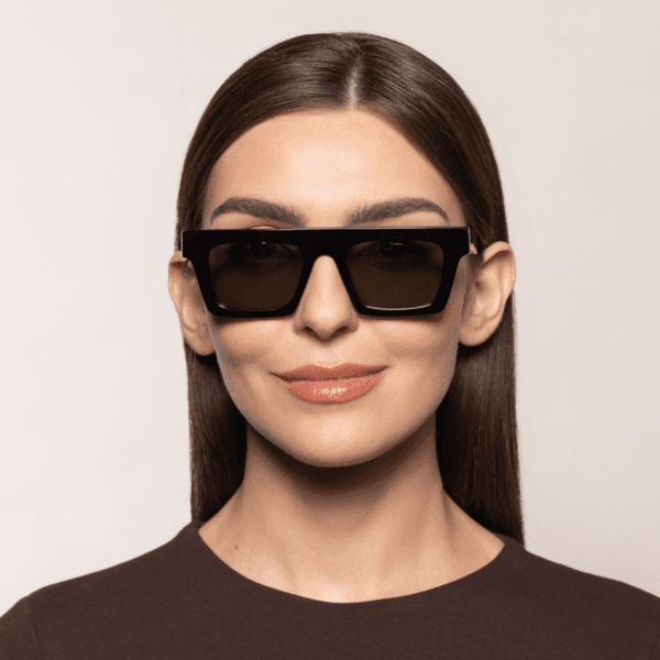 Okulary prosłoneczne ciemne dla kobiet Tiger Black SunShield