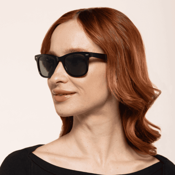 Okulary słoneczne Primo Black SunShield z czarnym oprawkami