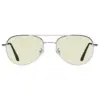 Stylowe okulary Aviator Silver DayShield