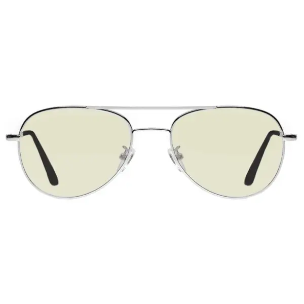 Stylowe okulary Aviator Silver DayShield