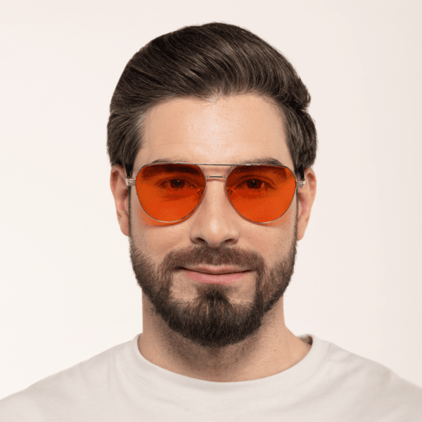 Okulary Cruz NightShield ze złotymi oprawkami i filtrem światła niebieskiego