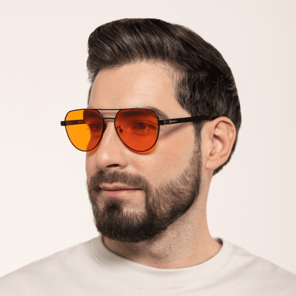 Okulary Cruz NightShield z pomarańczowymi soczewkami i filtrem