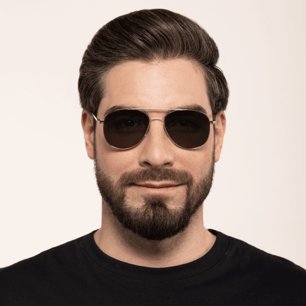 Okulary słoneczne Aviator Silver SunShield