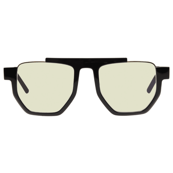 widok od przodu na okulary kosmos z filtrem światła niebieskiego