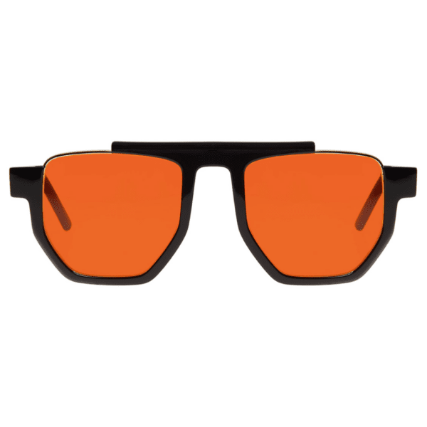 okulary kosmos z czarnymi oprawkami