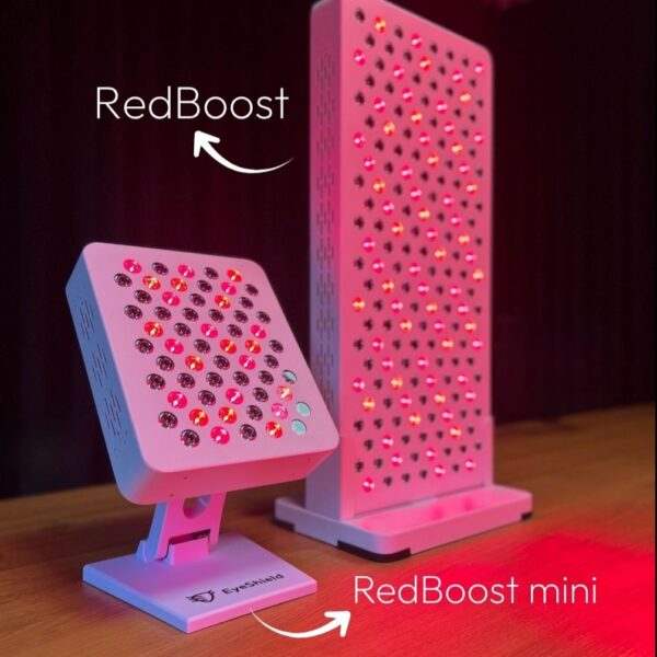 Porównanie wielkości lamp RedBoost i RedBoost Mini