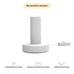 Lampka biała nocna minimalistyczna Nova White
