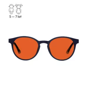 Okulary dla dzieci Pixel Black NightShield blokujące światło niebieskie