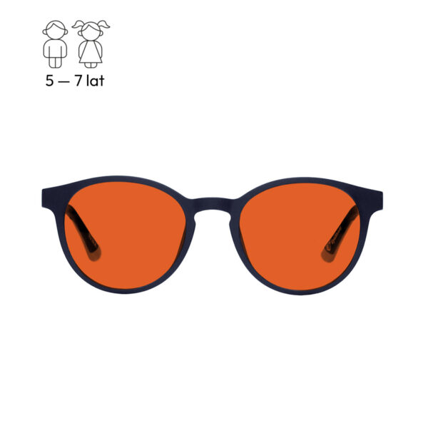 Okulary dla dzieci Pixel Black NightShield blokujące światło niebieskie