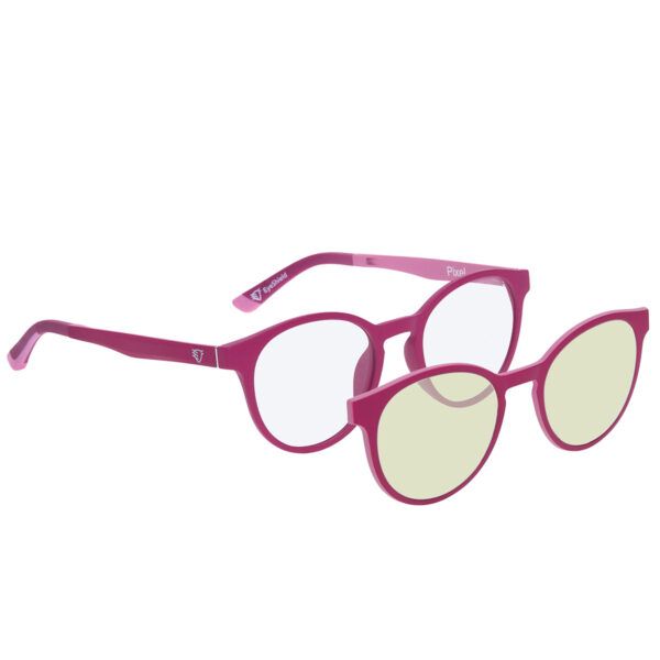 Okulary dla dzieci z nakładkami magnetycznymi DayShield i NightShield