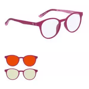 Okulary dla dzieci z nakładkami magnetycznymi DayShield i NightShield