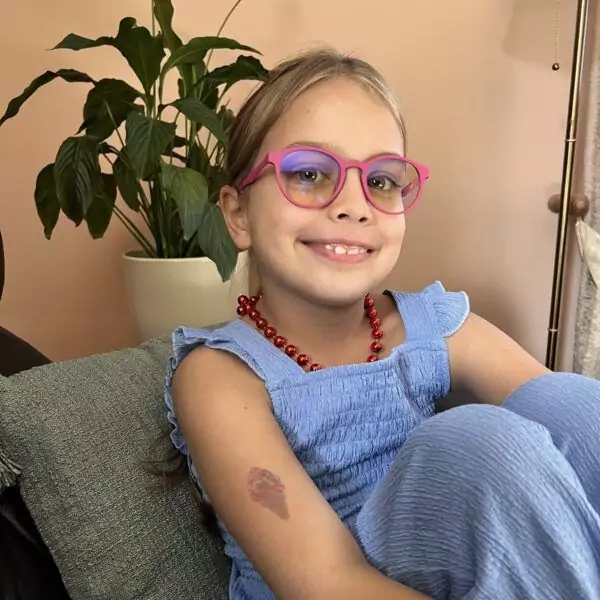 Okulary dla dziecka z filtrem światła niebieskiego - Pixel DayShield na dzień