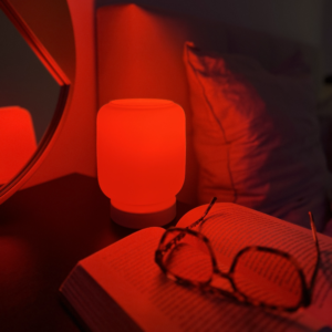lampka Aura White z czerwoną żarówką NightTorch