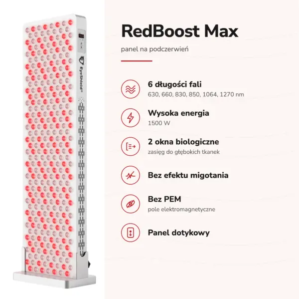 RedBoost Max lampa na podczerwień szerokie spektrum
